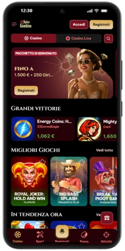 Proseguite installate app e iniziate a giocare