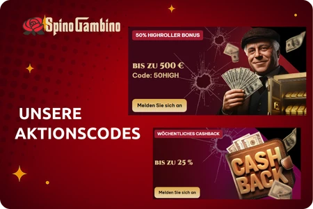 Spinogambino  unsere Aktionscodes für MonsterWin