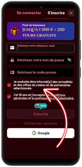 Spinogambino Confirmer les conditions